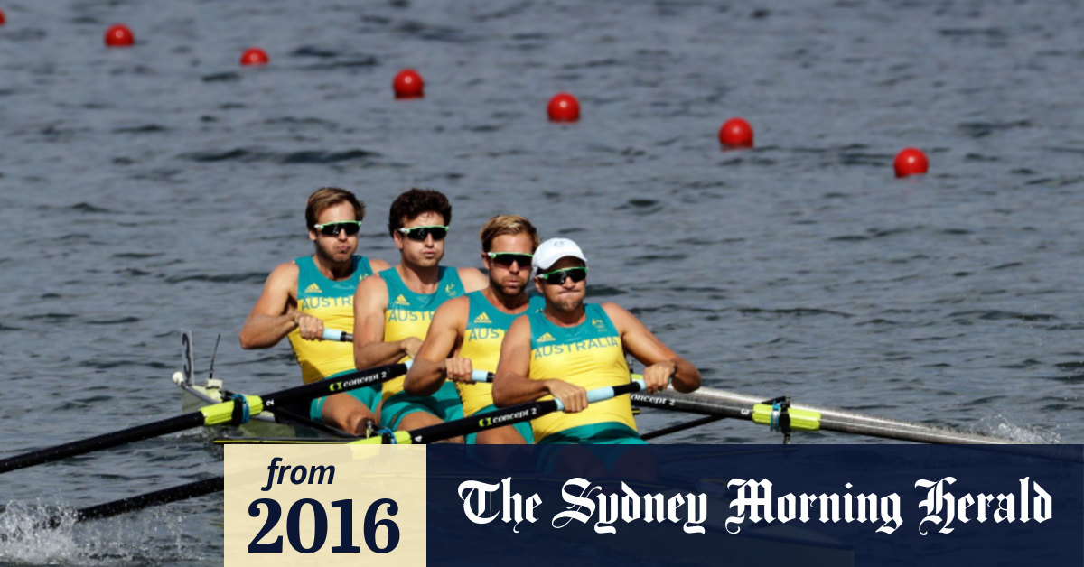 Australian men's four qualify fastest in Rio Olympics rowing regatta